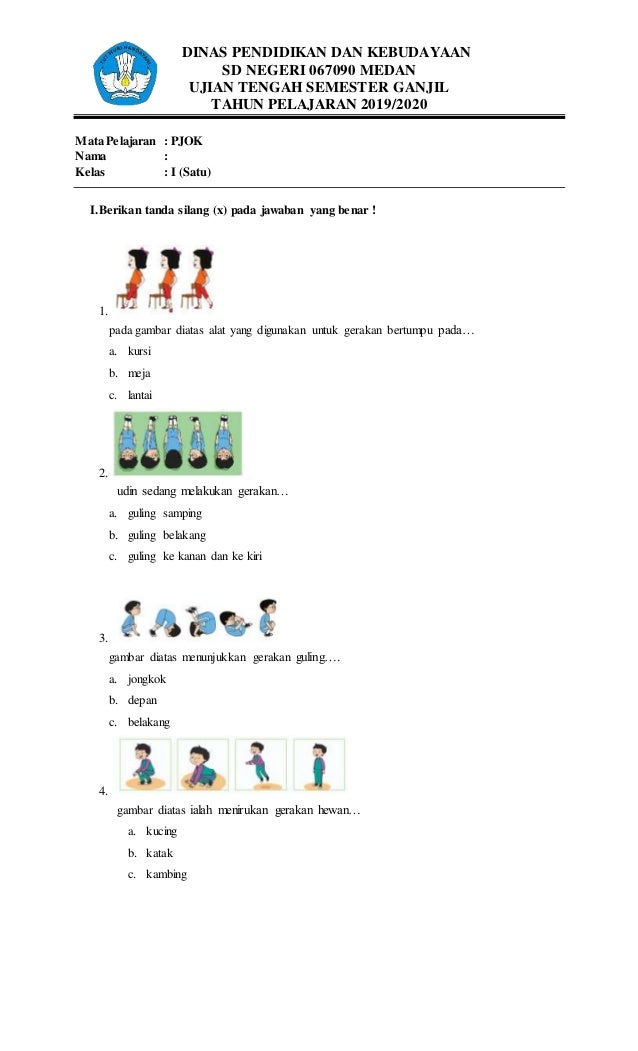 Bersiap Menuju Sukses Contoh Soal Ujian SD Kelas 1 Semester 2 Tema 8